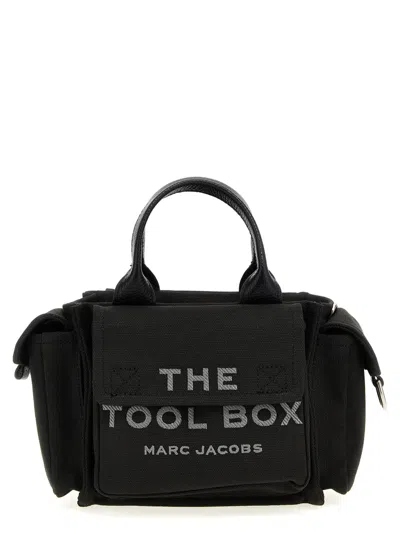 MARC JACOBS BLACK THE TOOL BOX CROSSBODY BAG