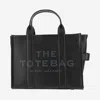 Marc Jacobs Grainy Leather Small Tote With Adjustable Shoulder Strap In Black