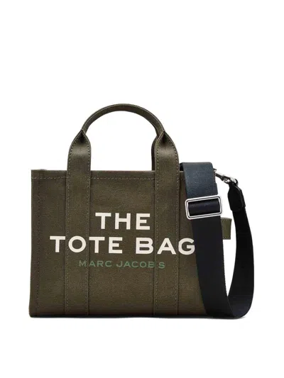 Marc Jacobs Black  Tote Bag In Cotton S In Green