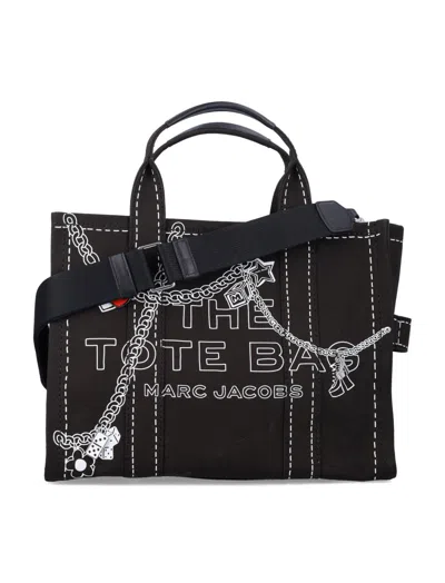 Marc Jacobs Black Trompe Loeil Charm Medium Tote