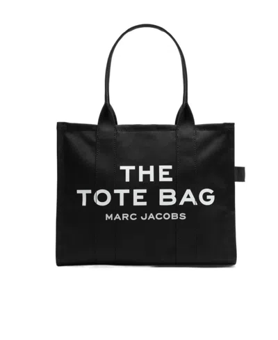 MARC JACOBS BLACK TRUMPET LOGO HANDBAG