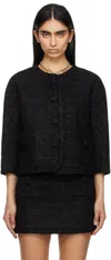 Marc Jacobs Giacca Boxy In Tweed In Black