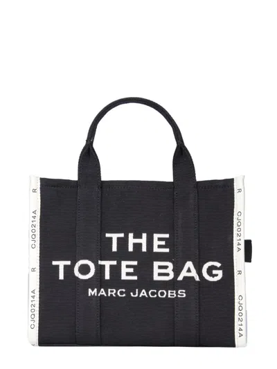 Marc Jacobs Black White Canvas Jacquard Bag