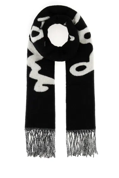 Marc Jacobs Black Wool Scarf