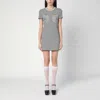 Marc Jacobs Womens Seamed-up Stripe Knitted Mini Dress Black And White In Black