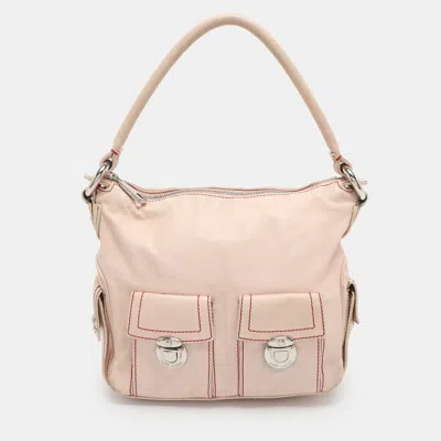 Pre-owned Marc Jacobs Blake Blush Pink Leather Hobo
