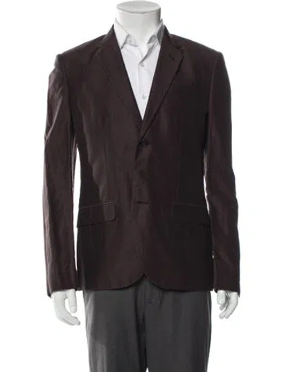 Pre-owned Marc Jacobs Blazer In Burgundy