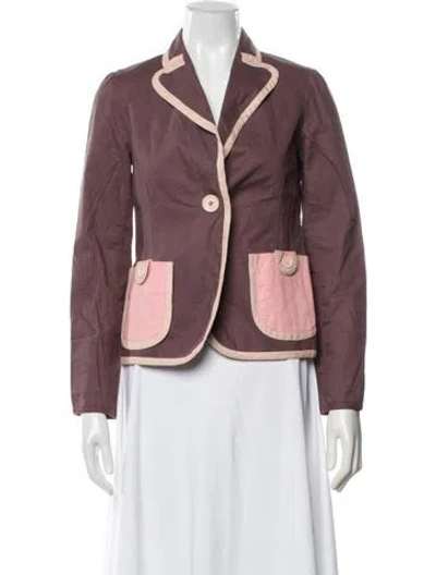 Pre-owned Marc Jacobs Blazer In Purple