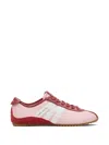 Marc Jacobs The 400 Bleecker Mixed Leather Low-top Sneakers In Pink