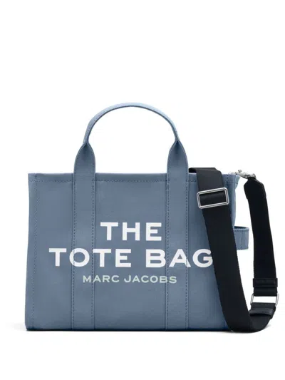 Marc Jacobs Bleu 'the Medium Canvas' Tote Bag In Cotton