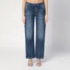 Marc Jacobs Belt Loops Faded Effect Five-pocket Style Trousers In Blue