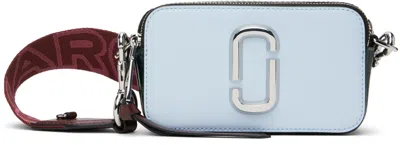 Marc Jacobs Blue & Black 'the Snapshot' Bag In 456 Cloud Blue Multi