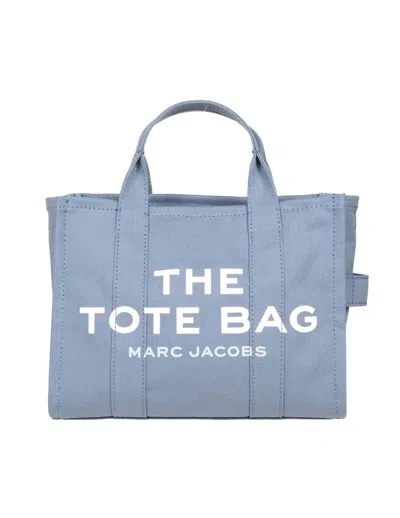 Marc Jacobs The Tote Canvas Logo Tote In Blue