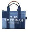 Marc Jacobs Blue Cotton Denim Mini Tote Bag In Blue