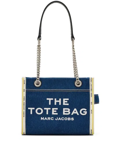 Marc Jacobs Blue Denim Bag With Logo