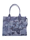 Marc Jacobs The Camo Jacquard Large Tote Bag In Blue