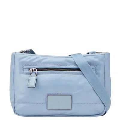 Pre-owned Marc Jacobs Blue Nylon Leather Shoulder Bag ()
