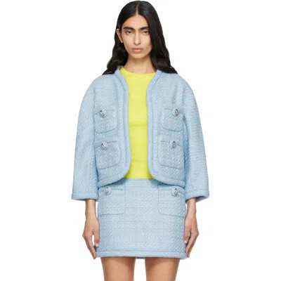 Marc Jacobs Blue 'pop J Marc' Tweed Jacket