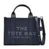 Marc Jacobs Borsa A Mano The Leather Small Tote Bag Blue Sea In Blue