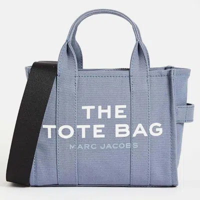 Pre-owned Marc Jacobs Blue Shadow Canvas Women's The Small Tote Bag