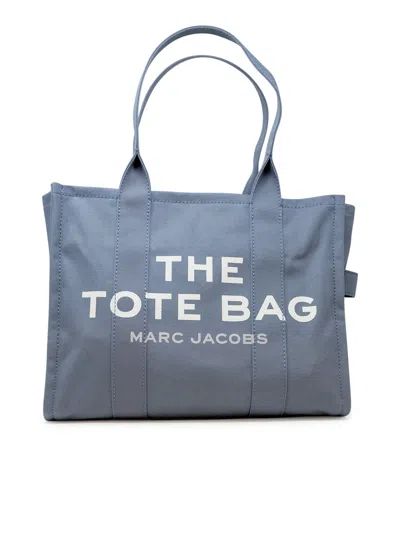 Marc Jacobs The Large Tote Bag In Blue Canvas