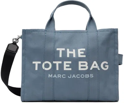 Marc Jacobs Blue Small 'the Tote Bag' Tote In 481 Blue Shadow