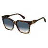 Marc Jacobs Tortoiseshell-pattern Sunglasses In Black