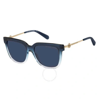 Marc Jacobs Blue Square Ladies Sunglasses Marc 580/s 0zx9/ku 55 In Azure / Blue