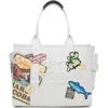 Marc Jacobs Blue 'the Camp Patchwork Denim Large' Tote In Multi