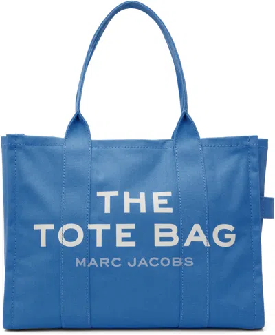Marc Jacobs Blue 'the Canvas Large' Tote In 436 Spring Blue