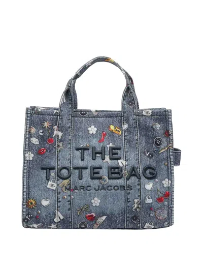 Marc Jacobs Blue The Charm Denim Tote Bag