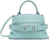Marc Jacobs Small Leather Satchel Handbag Detachable Strap In Blue