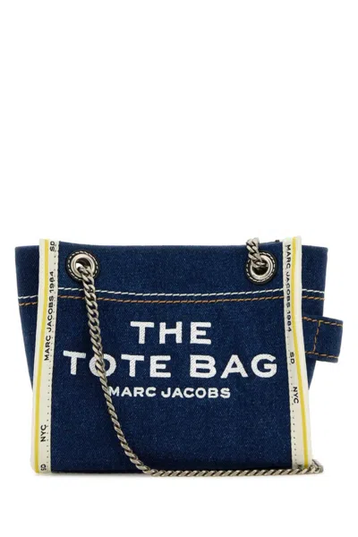 MARC JACOBS BLUE THE DENIM CHAIN CROSSBODY BAG