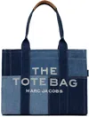 Marc Jacobs Blue 'the Denim Large' Tote In 422 Blue Denim