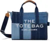 Marc Jacobs Small Patchwork Denim Tote Bag In 422 Blue Denim