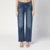 Marc Jacobs Belt Loops Faded Effect Five-pocket Style Trousers In Blue
