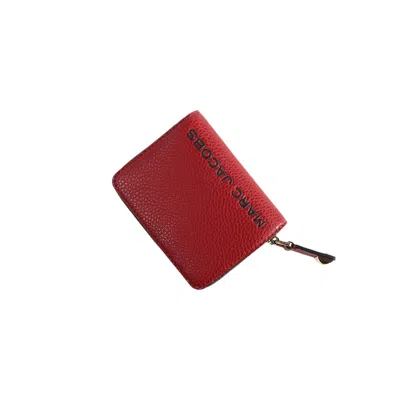 Pre-owned Marc Jacobs Bold Mini Compact Wallet 'siren' | Red | Men's Size Onesize