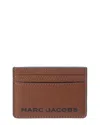 Marc Jacobs Bold Slg Leather Card Case In Brown