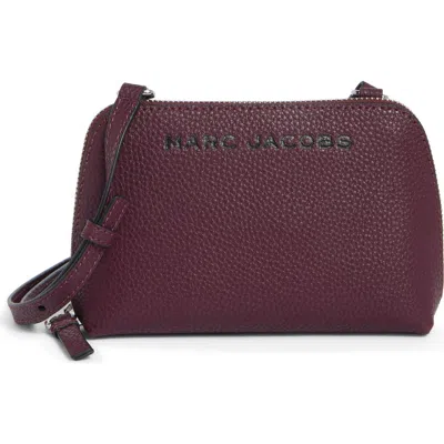 Marc Jacobs Bold Slg Small Crossbody Pouch Bag In Dark Plum
