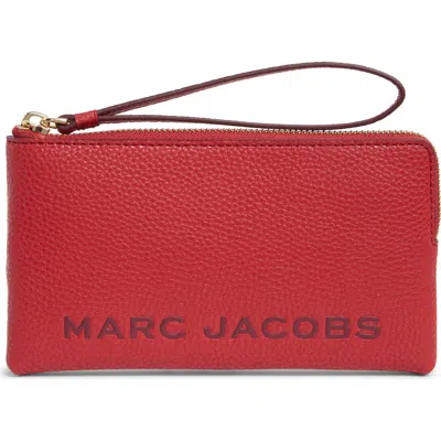 Marc Jacobs Bold Wristlet Pouch In Savvy Red