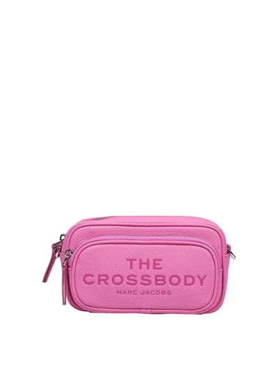 Marc Jacobs The Crossbody Tote Pink Leather Bag In Nude & Neutrals