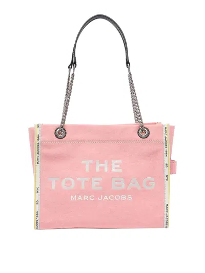 Marc Jacobs The Denim Chain Crossbody Tote Bag In Pink