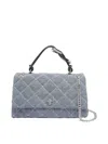 Marc Jacobs Ligh Wash Indigo The Dual Chain Shoulder Bag