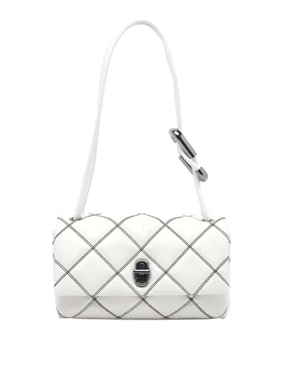 Marc Jacobs White And Black The Mini Dual Shoulder Bag