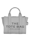 Marc Jacobs The Leather Medium Tote Bag In Grey