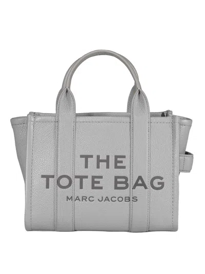 Marc Jacobs Cobalt Small Tote Bag With Mini Model In Gray