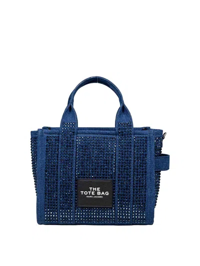 Marc Jacobs The Small Tote In Denim Bag In Dark Wash
