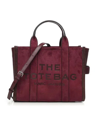 Marc Jacobs The Medium Suede Tote Bag In Burgundy