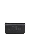 Marc Jacobs Mini Black Crossbody Bag With Engraved Logo In Black