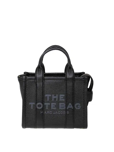 Marc Jacobs The Crossbody Leather Tote Bag In Black